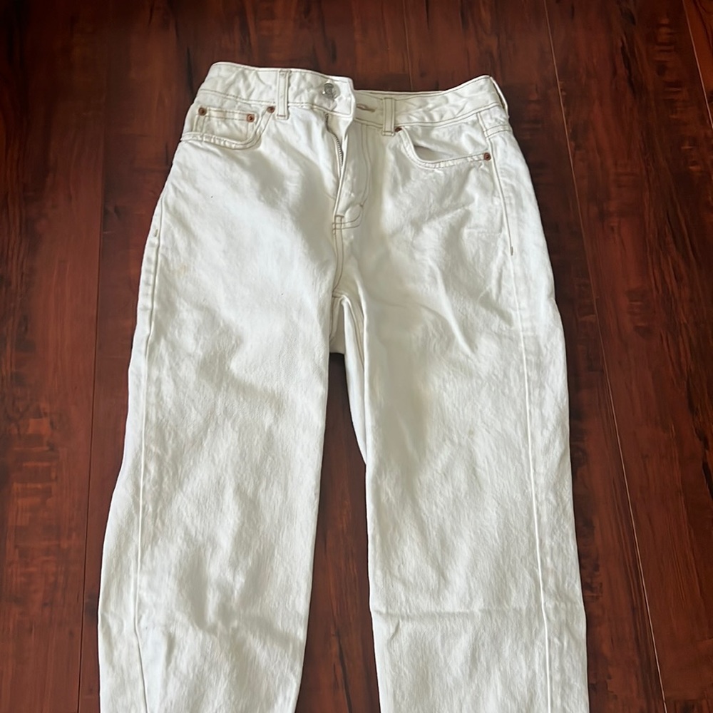 Top shop white jeans